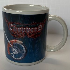 Orange County Choppers Mug Motorcycle American Custom Steel Chrome EUC